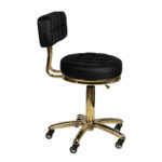 Tabouret Cosmétique Doré Am-961 Noir 2