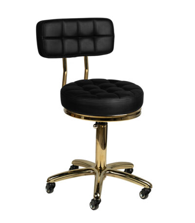 Tabouret Cosmétique Doré Am-961 Noir