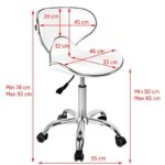Tabouret Cosmétique Gabbiano Q-4599 Blanc 4
