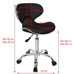 Tabouret Cosmétique Gabbiano Q-4599 Noir 1