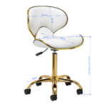 Tabouret Cosmétique Gabbiano Q-4599G Blanc 7