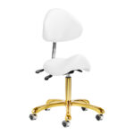 Tabouret Cosmétique Giovanni 1004 Or Blanc