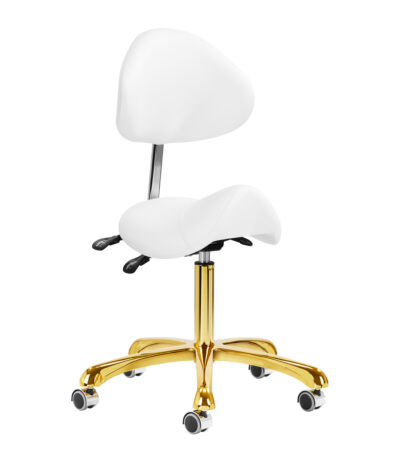 Tabouret Cosmétique Giovanni 1004 Or Blanc