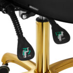 Tabouret Cosmétique Giovanni 1004 Or Noir 5