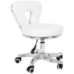 Tabouret Cosmétique Pour Pédicure 9266 Blanc