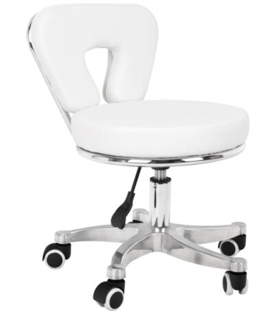 Tabouret Cosmétique Pour Pédicure 9266 Blanc