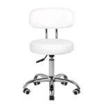 Tabouret Cosmétique Pour Pédicure A-007 Blanc 1
