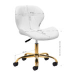 Tabouret Cosmétique Qs-06G Blanc 6