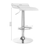 Tabouret De Bar Qs-B08 Blanc 5