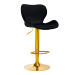 Tabouret De Bar Qs-B15 Velours Noir