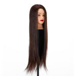 Tête D'Entraînement De Coiffure Gabbiano Wz2, Cheveux Synthétiques, Couleur N° 4, Longueur 61 Cm - Image 3