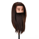 Tête D'Entraînement Gabbiano Wz4 Avec Barbe, Cheveux Synthétiques, Couleur N° 4, Longueur 8" + 6" - Image 3