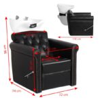 Unité De Lavage De Cheveux Gabbiano Berlin Lux Noir 5