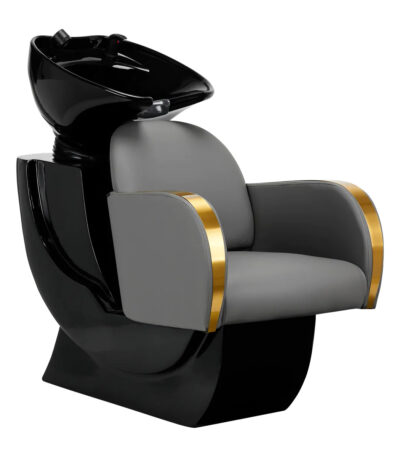 Unité De Lavage De Coiffure Gabbiano Malaga Gris Doré