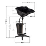 Unité De Lavage Portable Gabbiano Pour Salon De Coiffure Avec Réservoir Ft42-1 1