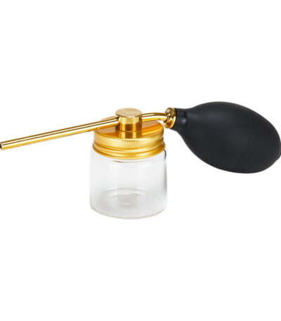 Vaporisateur De Talc Doré Pour Barbier