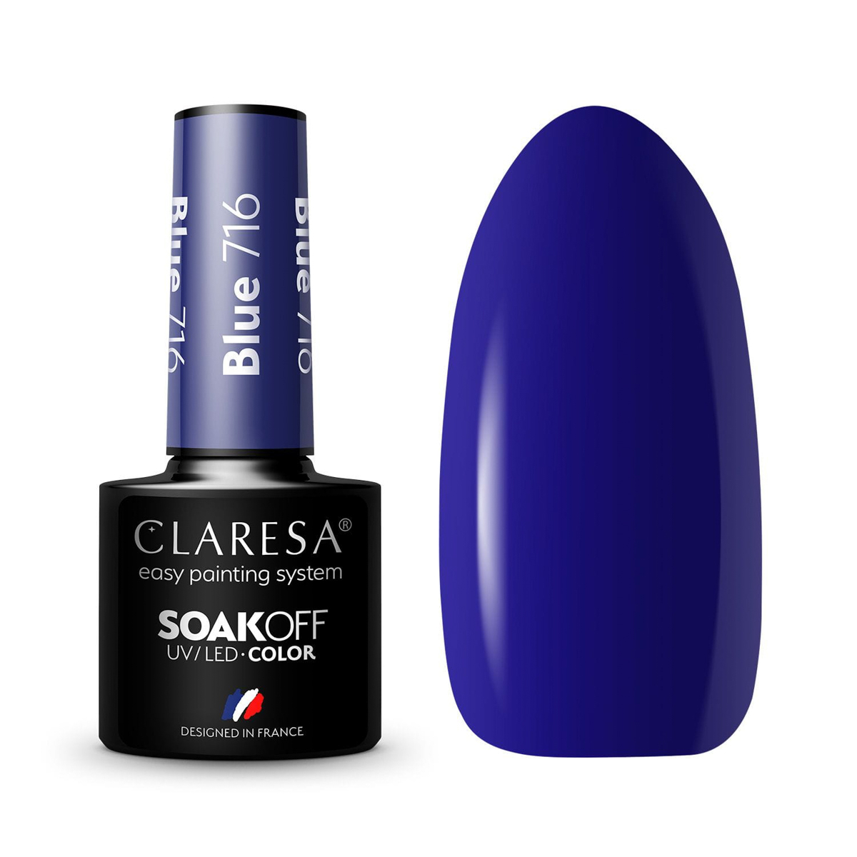 Vernis À Ongles Hybride Claresa Bleu 716 - 5 G Vernis À Ongles Hybride Claresa Bleu 716 - 5 G
