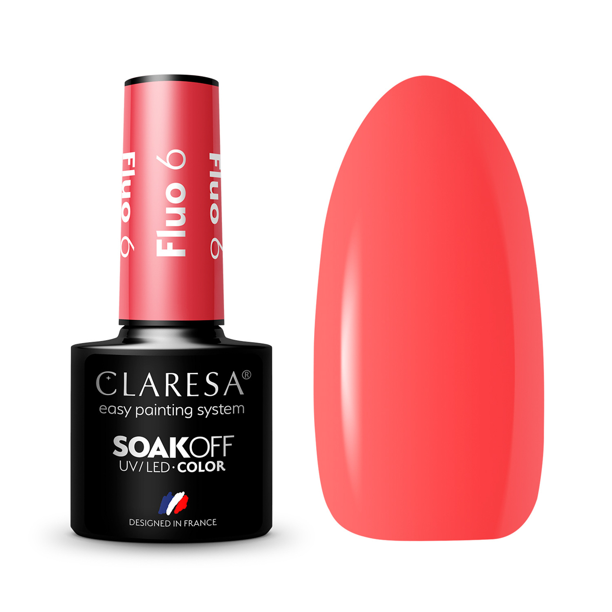 Vernis À Ongles Hybride Claresa Fluo 6 - 5 G Vernis À Ongles Hybride Claresa Fluo 6 - 5 G
