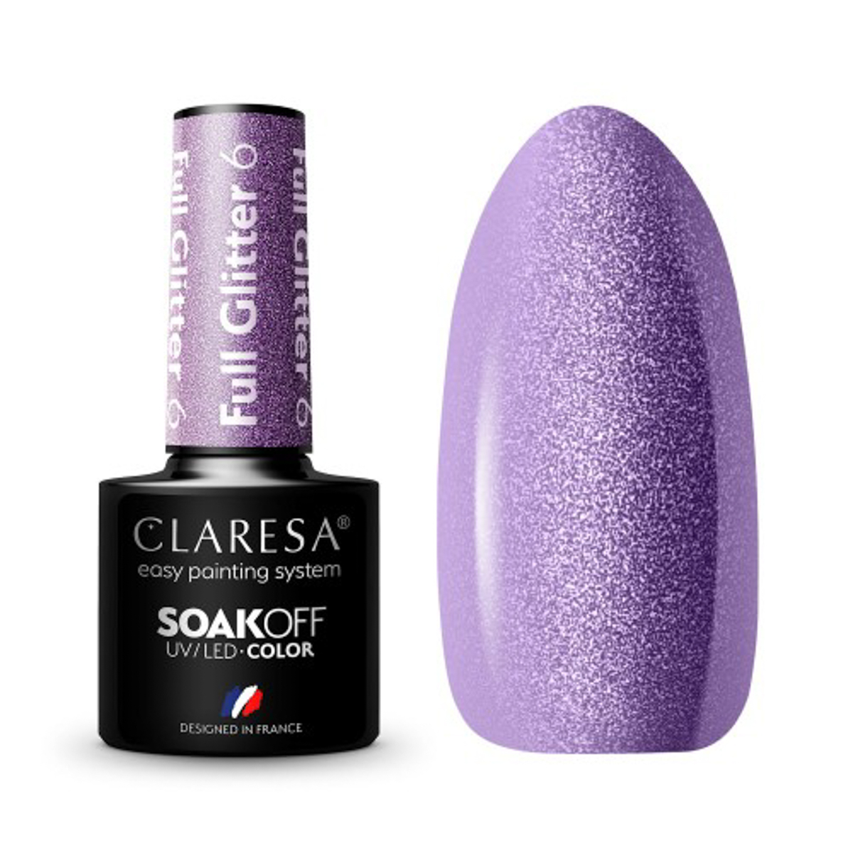 Vernis À Ongles Hybride Claresa Full Glitter 6 - 5 G Vernis À Ongles Hybride Claresa Full Glitter 6 - 5 G