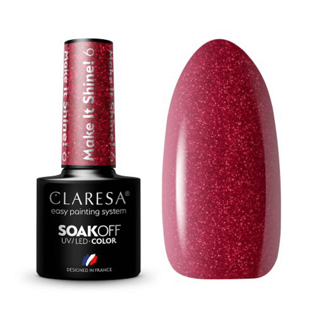 Vernis À Ongles Hybride Claresa Make It Shine ! 5 - 5 G Vernis À Ongles Hybride Claresa Make It Shine ! 5 - 5 G