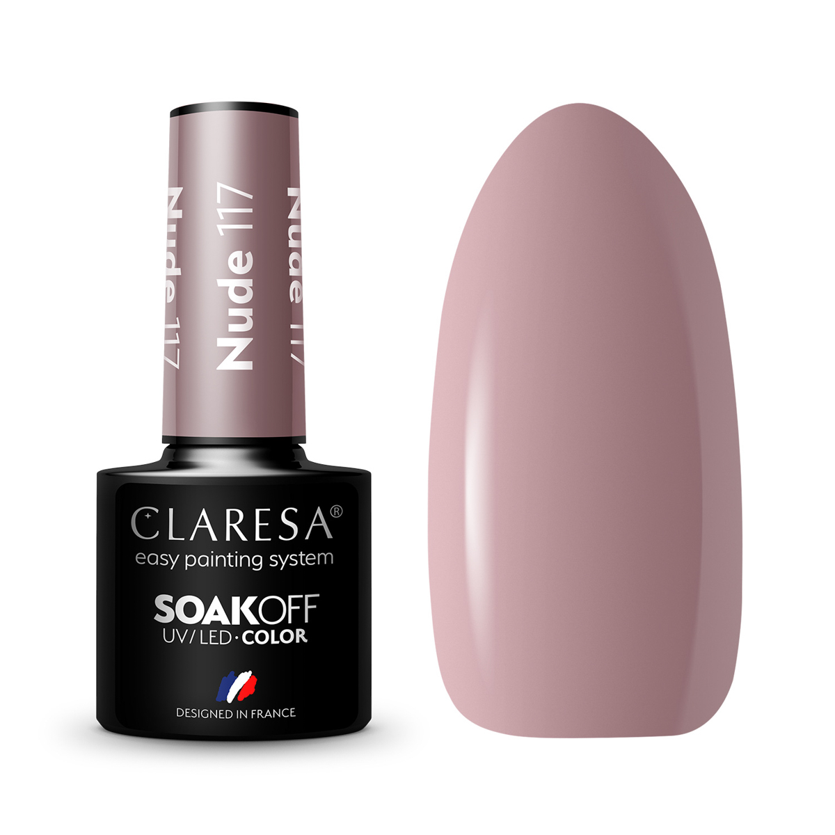 Vernis À Ongles Hybride Claresa Nude 117 - 5 G Vernis À Ongles Hybride Claresa Nude 117 - 5 G