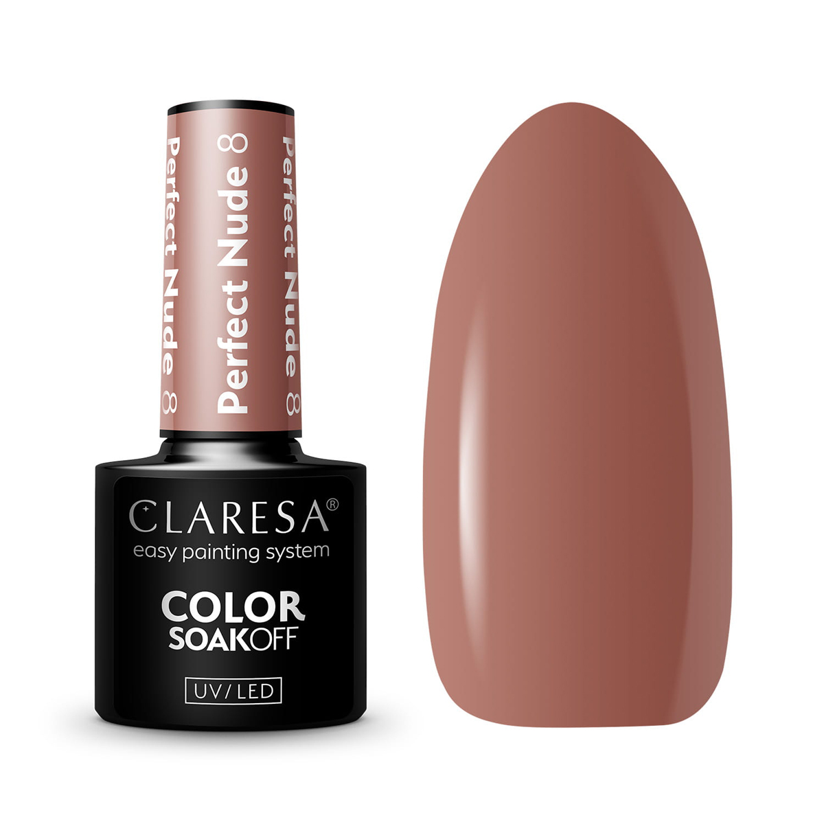 Vernis À Ongles Hybride Claresa Perfect Nude 8 - 5 G Vernis À Ongles Hybride Claresa Perfect Nude 8 - 5 G
