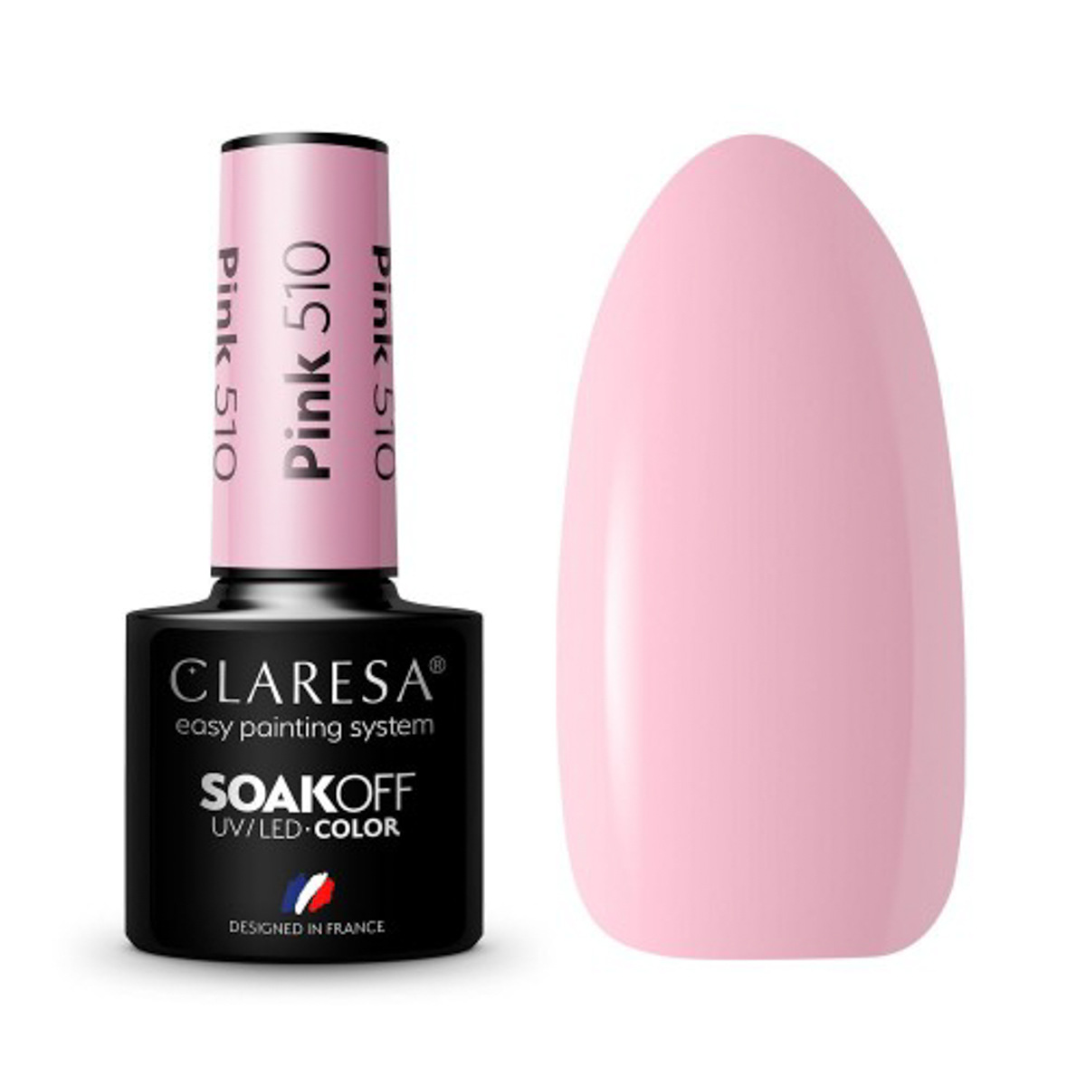 Vernis À Ongles Hybride Claresa Rose 510 - 5 G Vernis À Ongles Hybride Claresa Rose 510 - 5 G