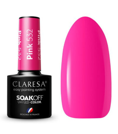 Vernis À Ongles Hybride Claresa Rose 532 - 5 G
