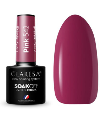 Vernis À Ongles Hybride Claresa Rose 542 - 5 G