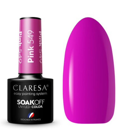 Vernis À Ongles Hybride Claresa Rose 549 - 5 G