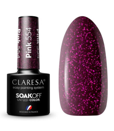 Vernis À Ongles Hybride Claresa Rose 554 - 5 G