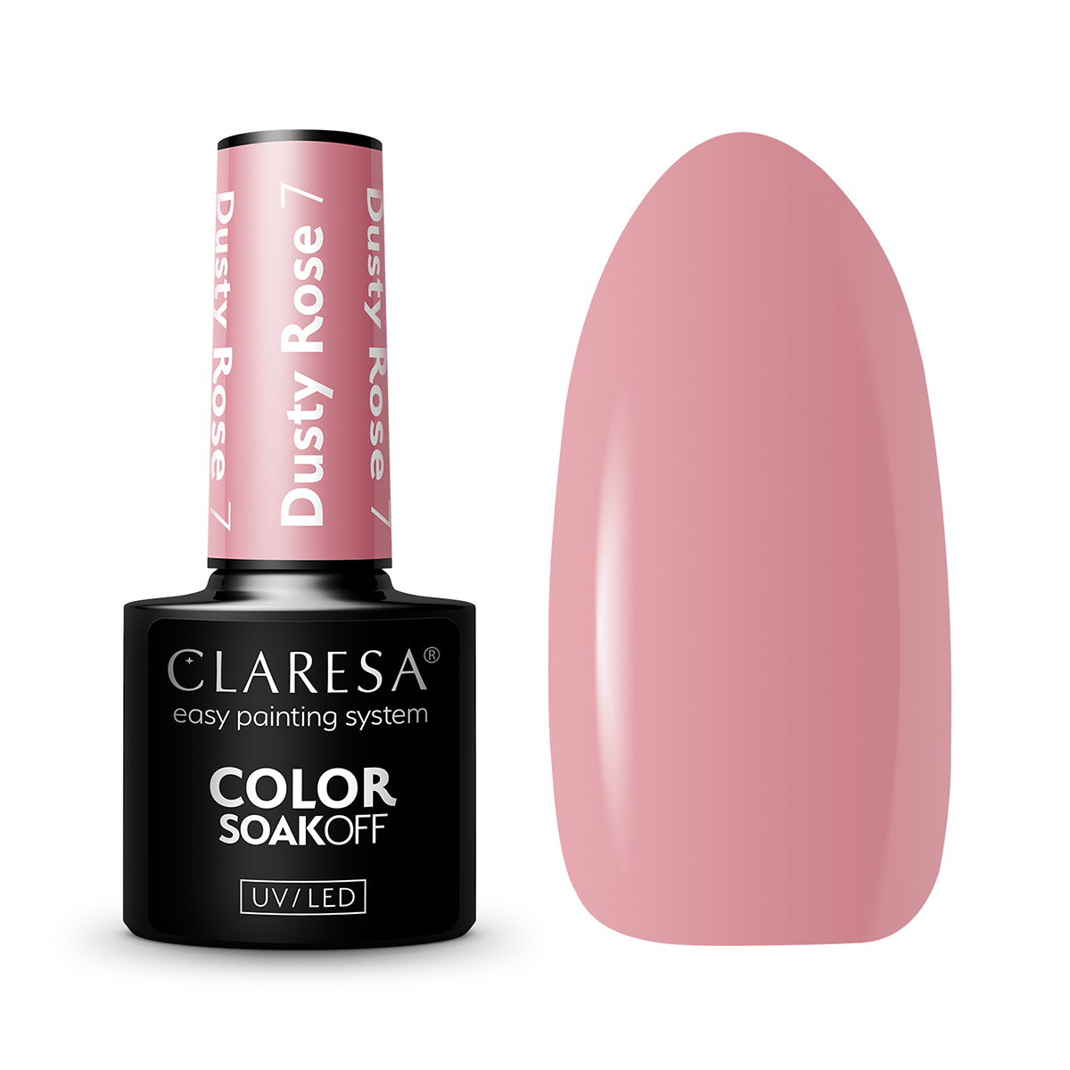 Vernis À Ongles Hybride Claresa Rose Poudre 7 - 5 G Vernis À Ongles Hybride Claresa Rose Poudre 7 - 5 G