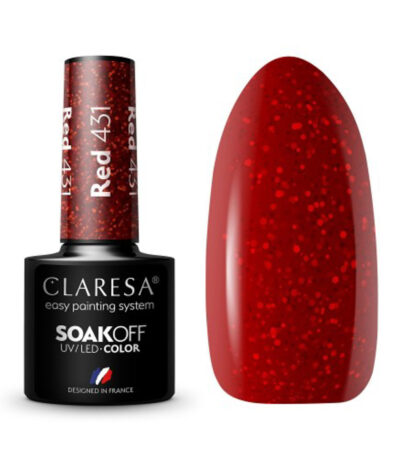Vernis À Ongles Hybride Claresa Rouge 431 - 5 G