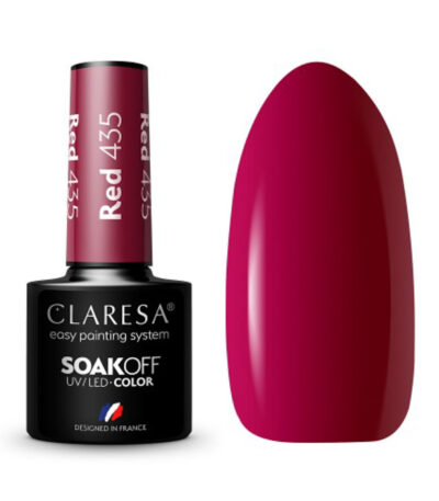 Vernis À Ongles Hybride Claresa Rouge 435 - 5 G