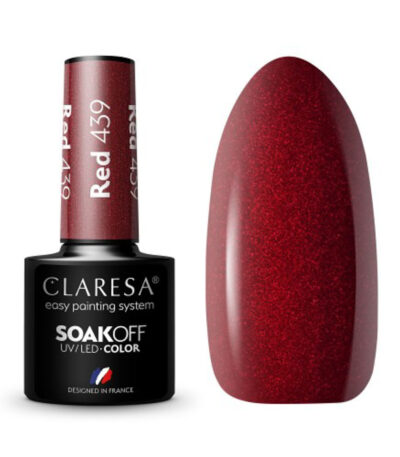 Vernis À Ongles Hybride Claresa Rouge 439 - 5 G