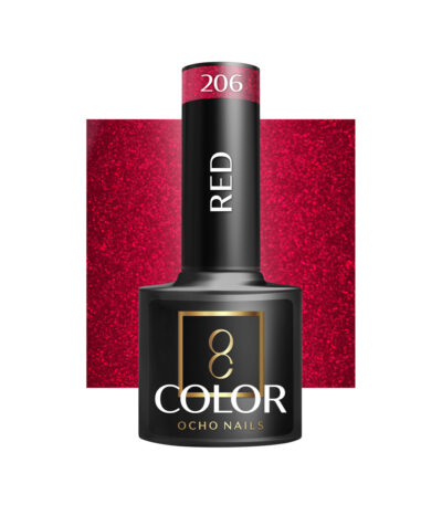 Vernis À Ongles Hybride Ocho Nails Rouge 206 - 5 G