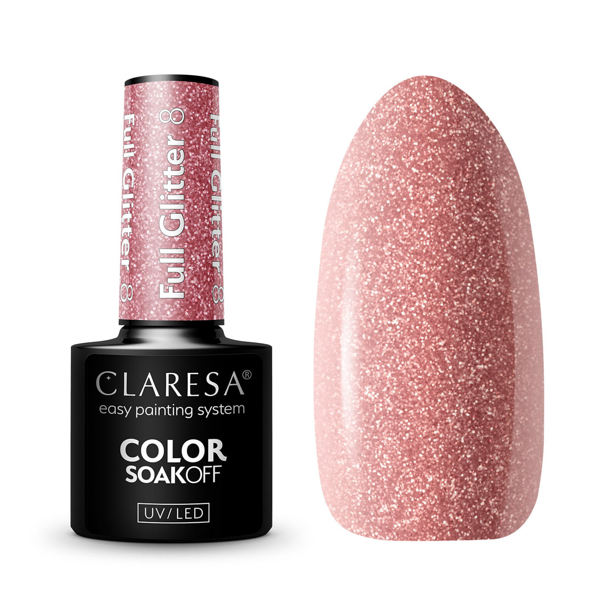 Vernis Hybride Claresa Full Glitter 8 - 5 G Vernis Hybride Claresa Full Glitter 8 - 5 G