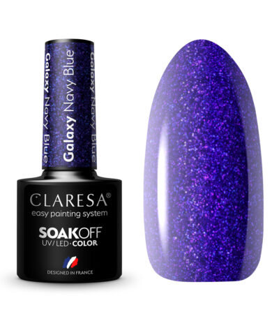 Vernis Hybride Claresa Galaxy Bleu Marine 5G