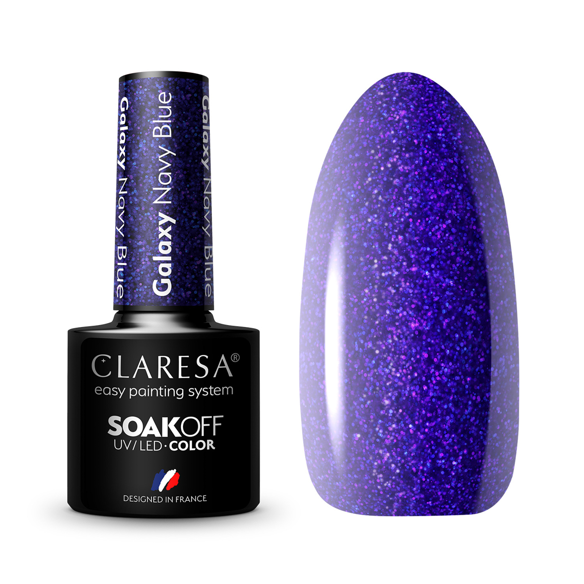 Vernis Hybride Claresa Galaxy Bleu Marine 5G Vernis Hybride Claresa Galaxy Bleu Marine 5G