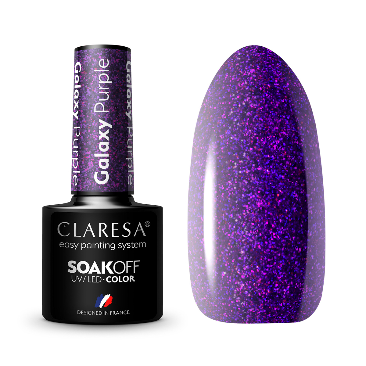 Vernis Hybride Claresa Galaxy Purple 5G Vernis Hybride Claresa Galaxy Purple 5G