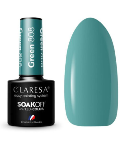 Vernis Hybride Claresa Vert 808 - 5 G