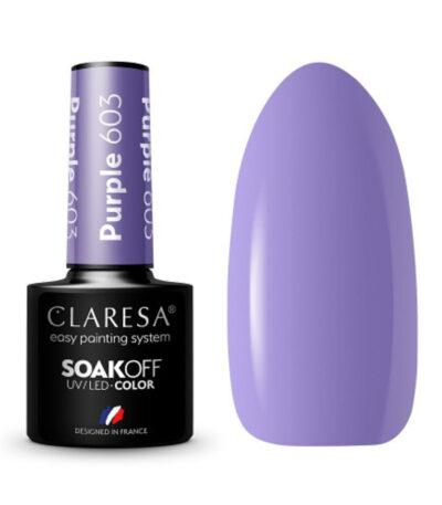 Vernis Hybride Claresa Violet 603 - 5 G