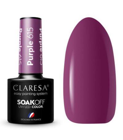Vernis Hybride Claresa Violet 615 - 5 G