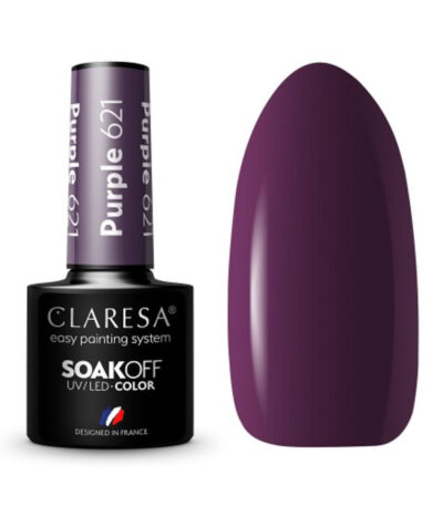 Vernis Hybride Claresa Violet 621 - 5 G