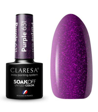 Vernis Hybride Claresa Violet 631 - 5 G